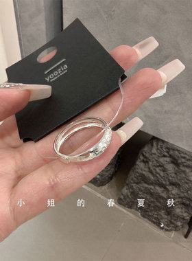 韩国饰品小众设计手饰百搭简约冷淡风个性时尚ins风简约开口戒指