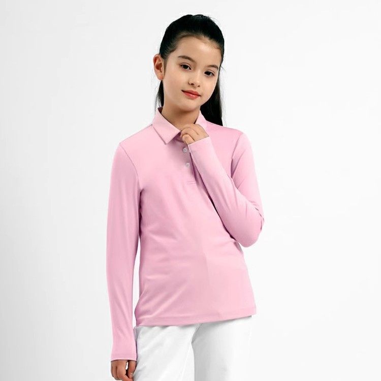 高尔夫儿童服装高尔夫队服长袖女童T恤可拍现货/10件起订免Logo费,淘宝优惠券,粉丝福利购,淘宝优惠卷