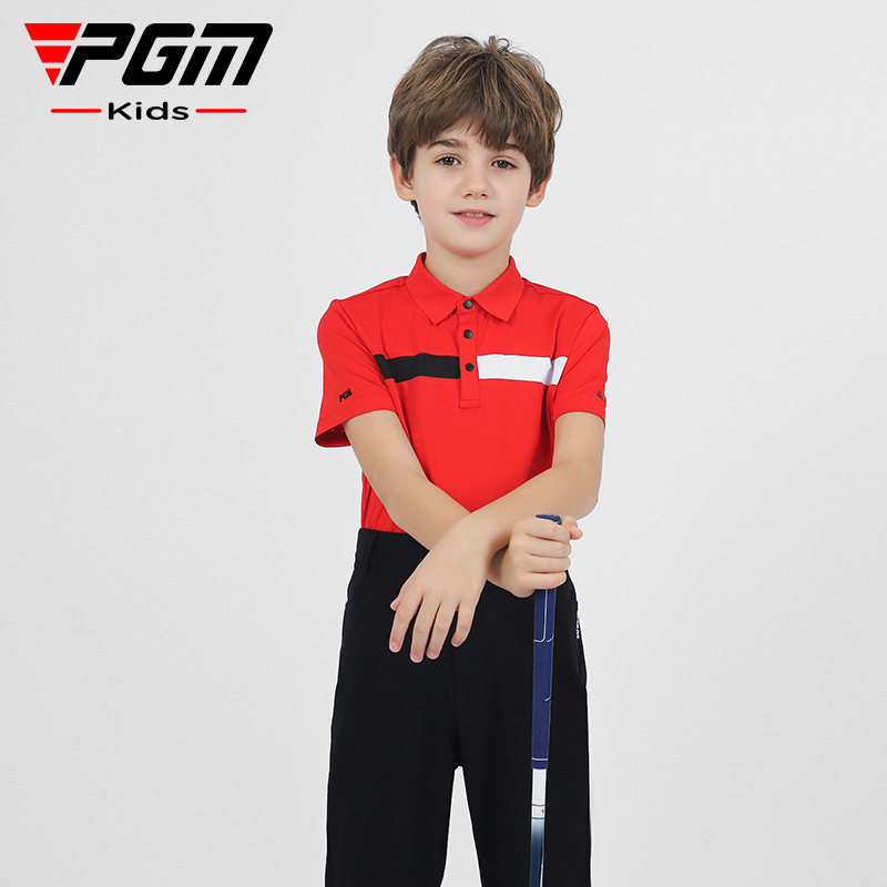 PGM儿童高尔夫服装男女童短袖T恤吸湿青少年上衣男女童运动上衣,淘宝优惠券,粉丝福利购,淘宝优惠卷