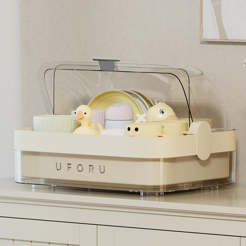 婴儿辅食餐具收纳柜奶瓶杀菌储存箱宝宝儿童碗筷工具盒沥水置物架,淘宝优惠券,粉丝福利购,淘宝优惠卷