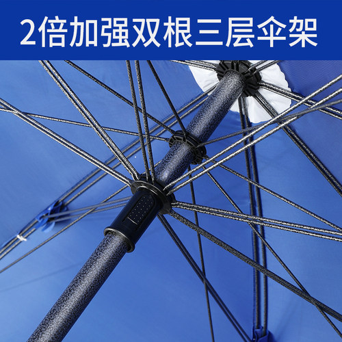 太阳伞野餐户外沙滩遮阳伞便携防晒摆摊大雨伞大型庭院伞 - 图1