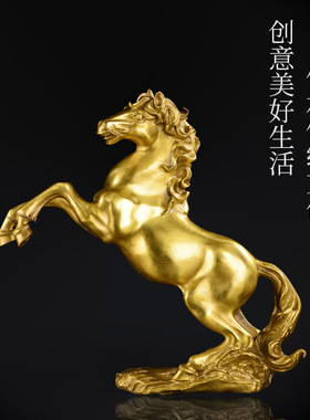 铜马摆件厂家直销铜制家居装饰摆设生肖马摆设铜马到成功马摆件