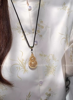 尚银轩禧福禄葫芦足银9999吊坠