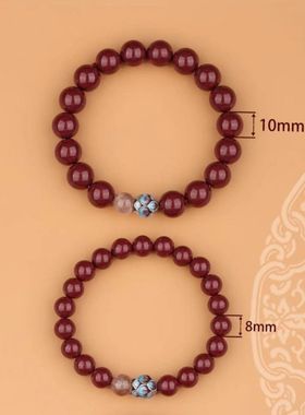 【畅销】仿朱砂明星同款步步升莲手链精心莲花手串莲花首饰