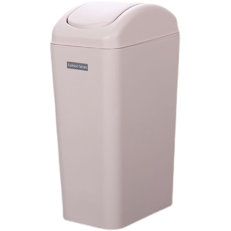 摇盖垃圾桶小号卧室卫生间家用北欧客厅厨房翻盖厕所分类纸篓带盖 - 图3