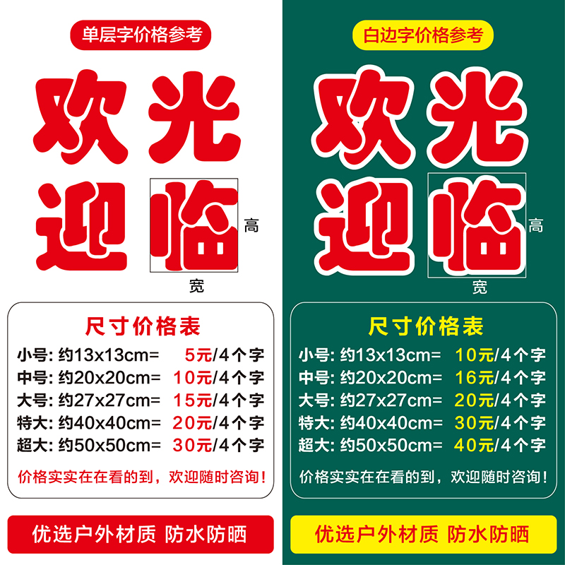 户外广告刻字贴字自粘不干胶即时贴镂空腰线玻璃门防撞条贴纸雕刻-图3