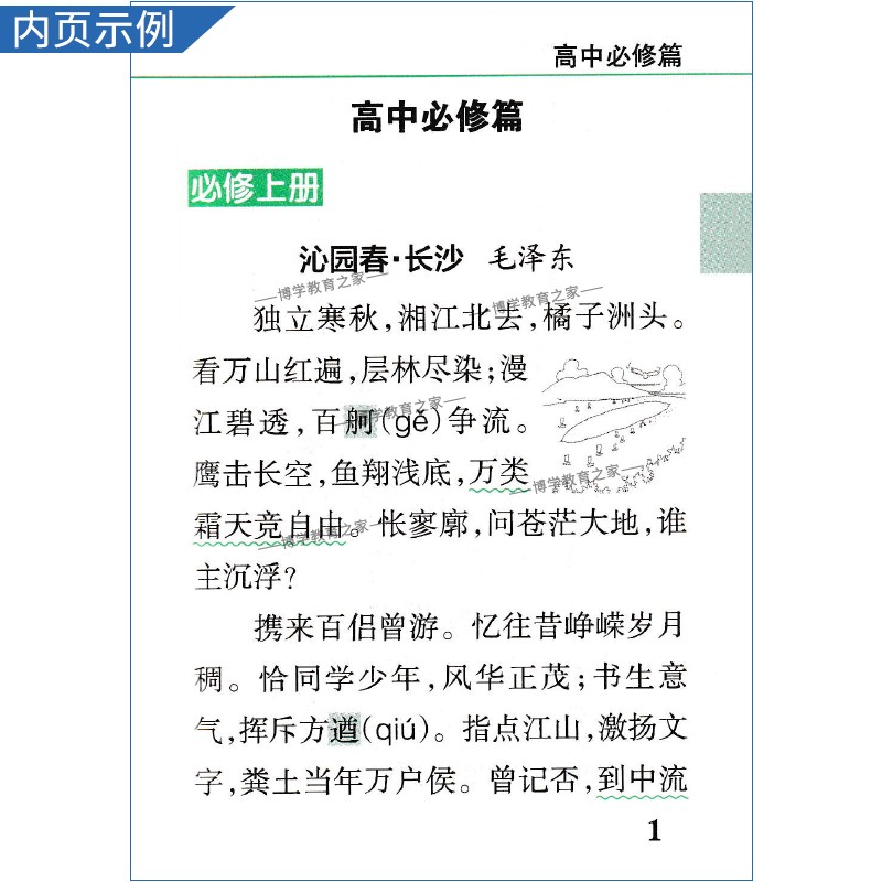 qbook高中口袋书语文必背古诗文英语单词同步词汇语法数学物理化学公式定律生物政治历史地理基础知识点小册子通用版PASS绿卡图书 - 图1