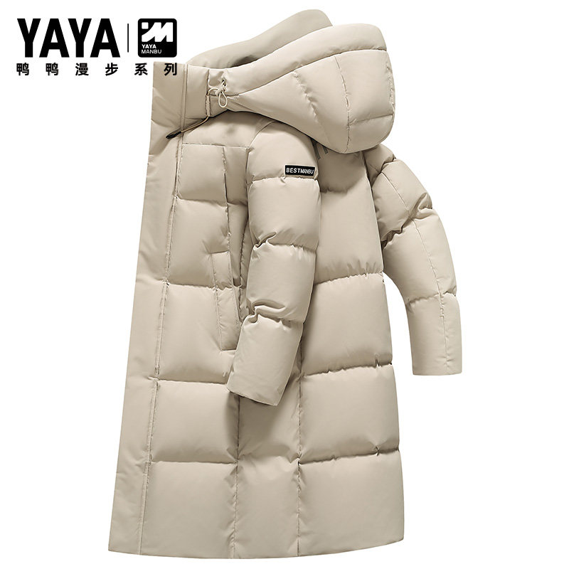 漫步系列鸭鸭情侣羽绒服男中长款冬季休闲连帽极寒保暖加厚外套女,淘宝优惠券,粉丝福利购,淘宝优惠卷
