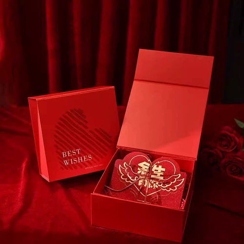 Креативные подарки-сюрпризы Love Happy Chinese ко Дню святого Валентина для жены и парня, складной красный конверт-сумка с чувством ритуала