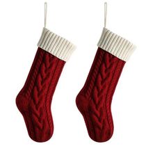 Christmas Stockings Decorations Knitted Xmas Stockings with