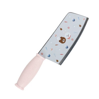 韩国啵可水果刀厨房家用套装不锈钢印花锋利大切菜刀面包切片刀具