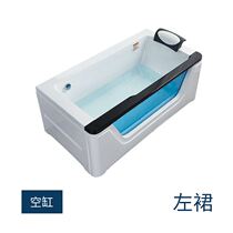 Single Double Lovers Luxury Water Curtain Falls Massage Bath acrylic Hotel Home Thermostatic Bath Tub