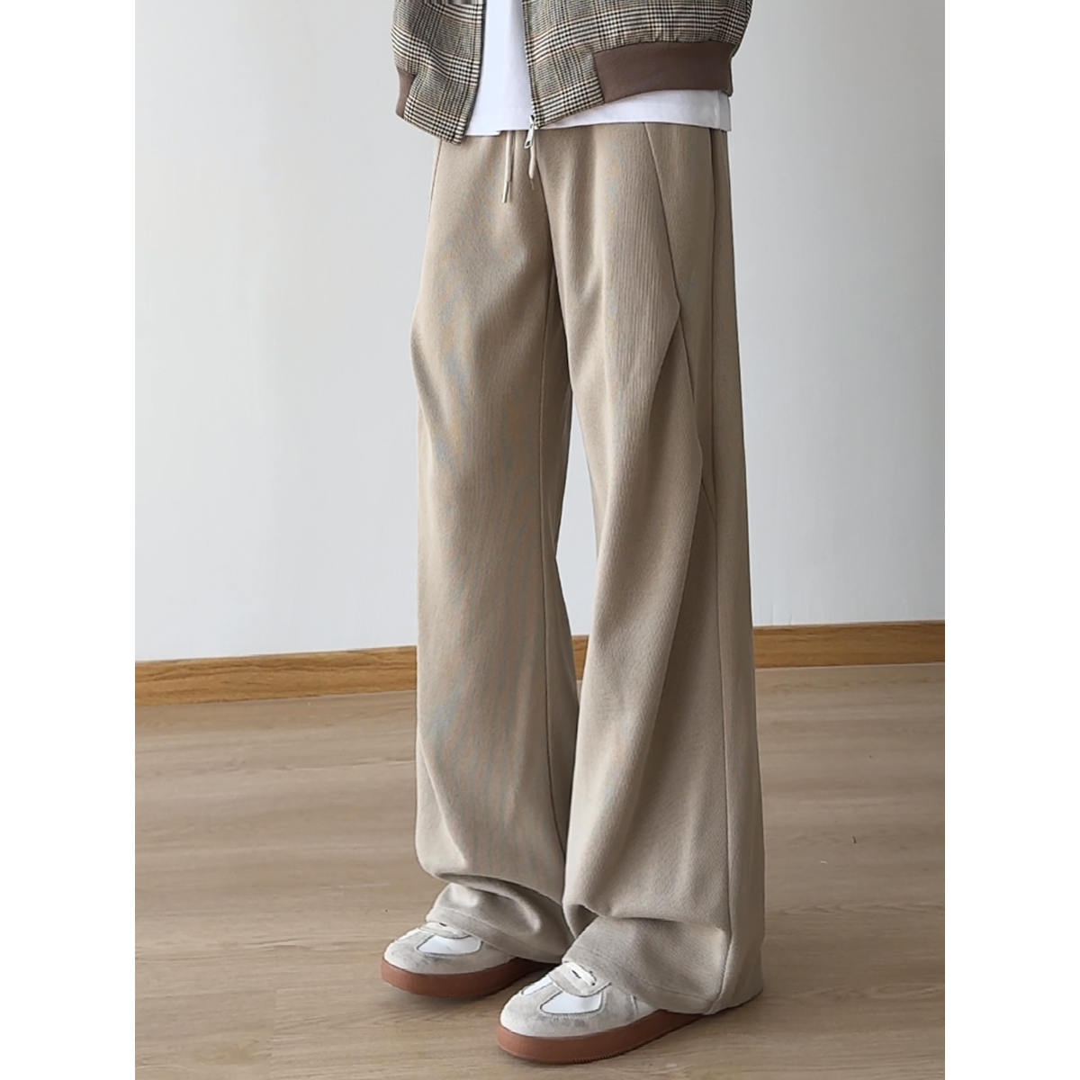 York Zoom秋季新款美式复古宽松直筒休闲裤男长裤子 - 图2