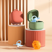 Applicable baby baby pacifier Pacifier Match Monkey Small Mushroom Tooth Gum Containing Box box Storage box Box dust-proof box