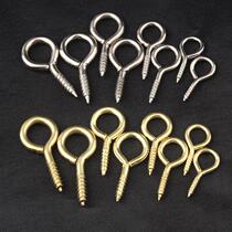 Handmade DIY Goat Eye Screw Rings Screw Necklace Pendant Pendant Pendant Metal Round Head Self Tapping Hook Screw