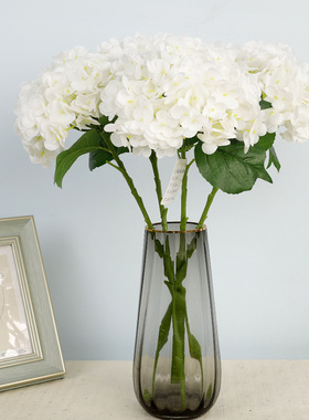 跨境手感绣球花仿真花 客厅婚礼家居摆件人造花 装饰仿真绣球花