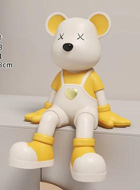 现在创意暴力熊小摆件客厅玄关电视柜书柜家居装饰品乔迁开业