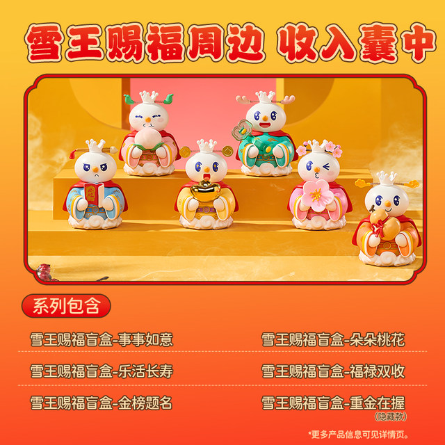 Mixue Ice City Blind Box Figure Snow King Blessing Series