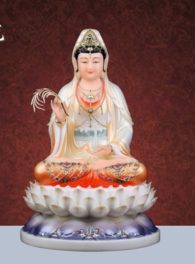 汉白玉佛像全堂供奉摆件