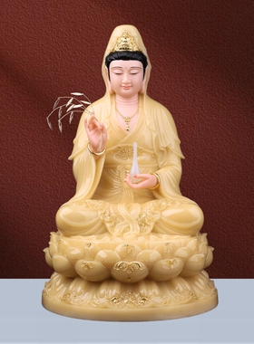 汉白玉全堂佛释迦牟尼佛像观音菩萨家用供奉地藏王菩萨弥勒佛摆件