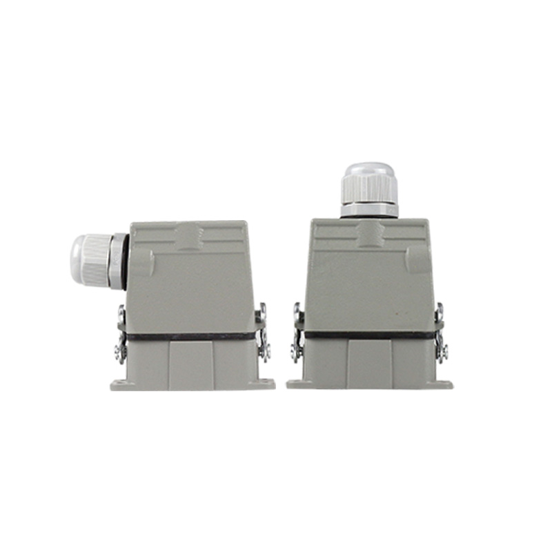 小型重载连接器矩形连接器工业防水插头插座高底座HA-10 16芯32芯-图3