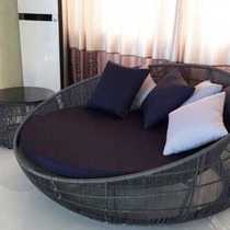 Outdoor furniture Rattan Round Bed Vines Casual Bed Rattan Bed pool Lying Chair Big Round Bed Yard REST BIG O