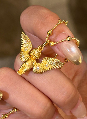 爱神丘比特吊坠项链女款2025新款