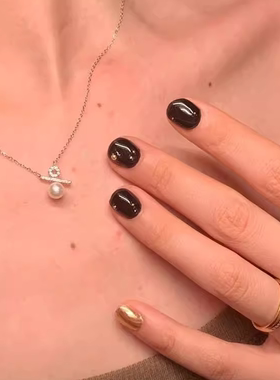 百分号珍珠项链女时尚轻奢高级感