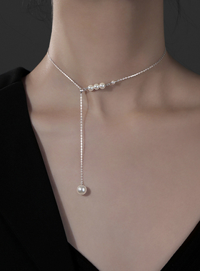 流苏珍珠项链女款2025新款爆款