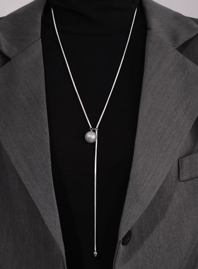 珍珠长款毛衣链2025新款爆款