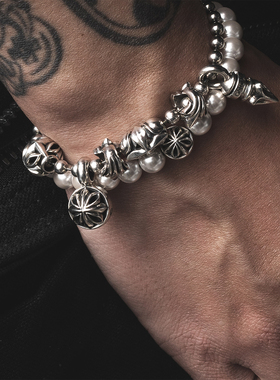 GOGOLLAM纯银镂空银珠隔珠手串