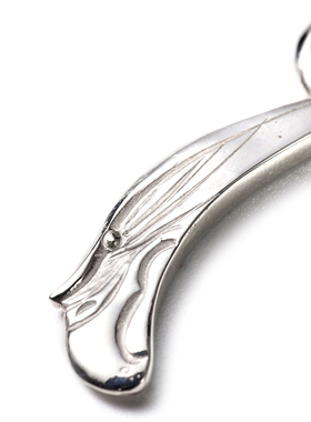 GODSUNS男950纯银鹰头隔珠