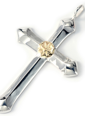 GODSUNS男950银十字架元素吊坠