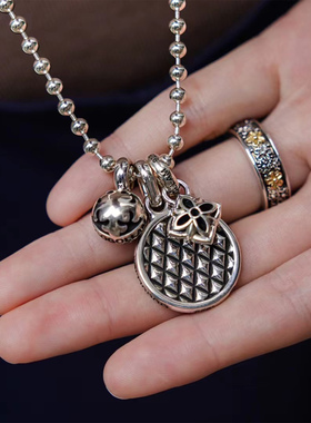 GOGOLLAM镂空双十字花吊坠