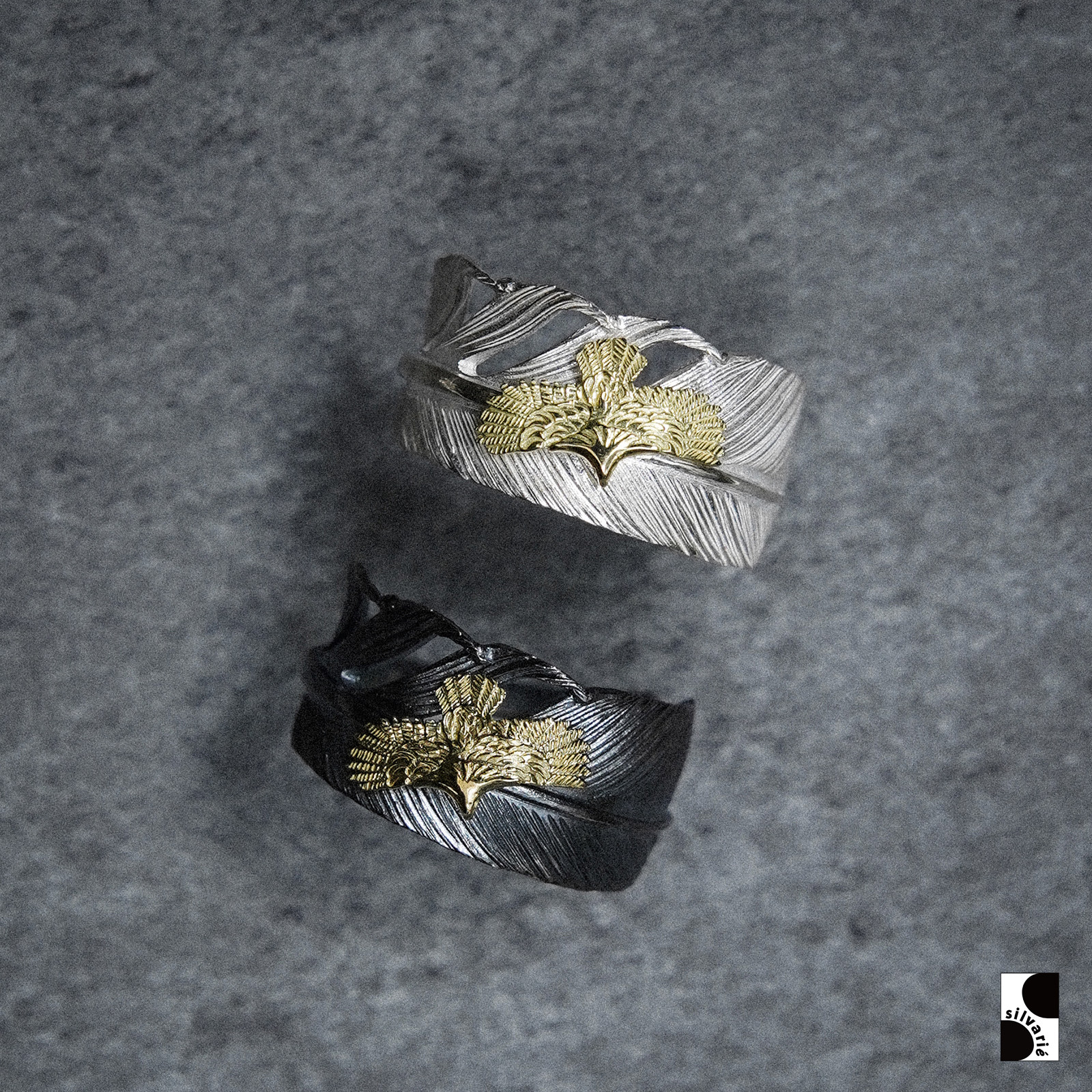 WILDWOOD gold eagle feather ring