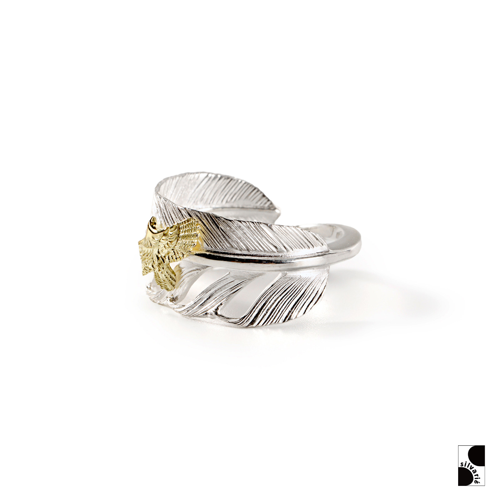 WILDWOOD gold eagle feather ring