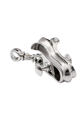 GOGOLLAM925银鸢尾花夹吊坠男女