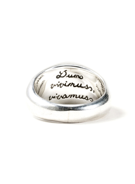 GALCIA男纯银点铜朋克手工戒指