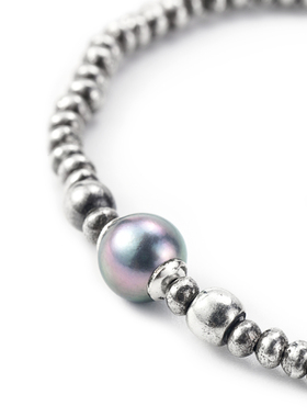 SUNKU39小众银灰色海水珍珠手链