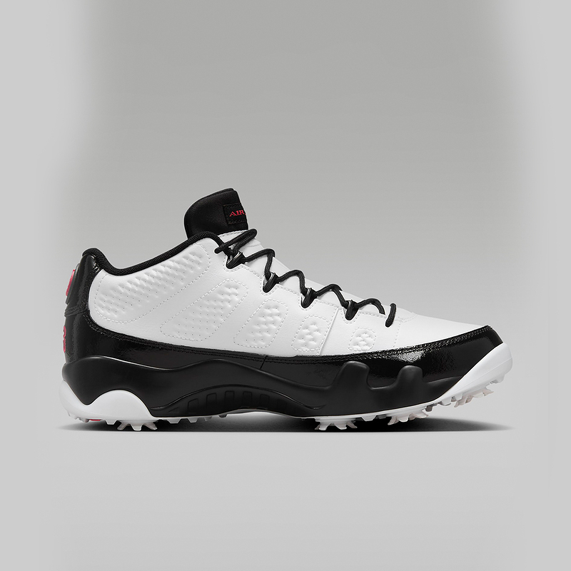 耐克男鞋Air Jordan 9 Golf 黑白 AJ9 乔9 中帮复古篮球鞋FJ5934 - 图0