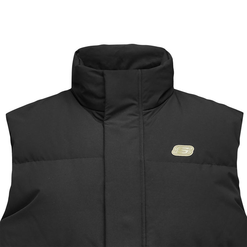 Skechers斯凯奇2024冬男保暖舒适耐穿梭织羽绒背心L424M199/0018 - 图1