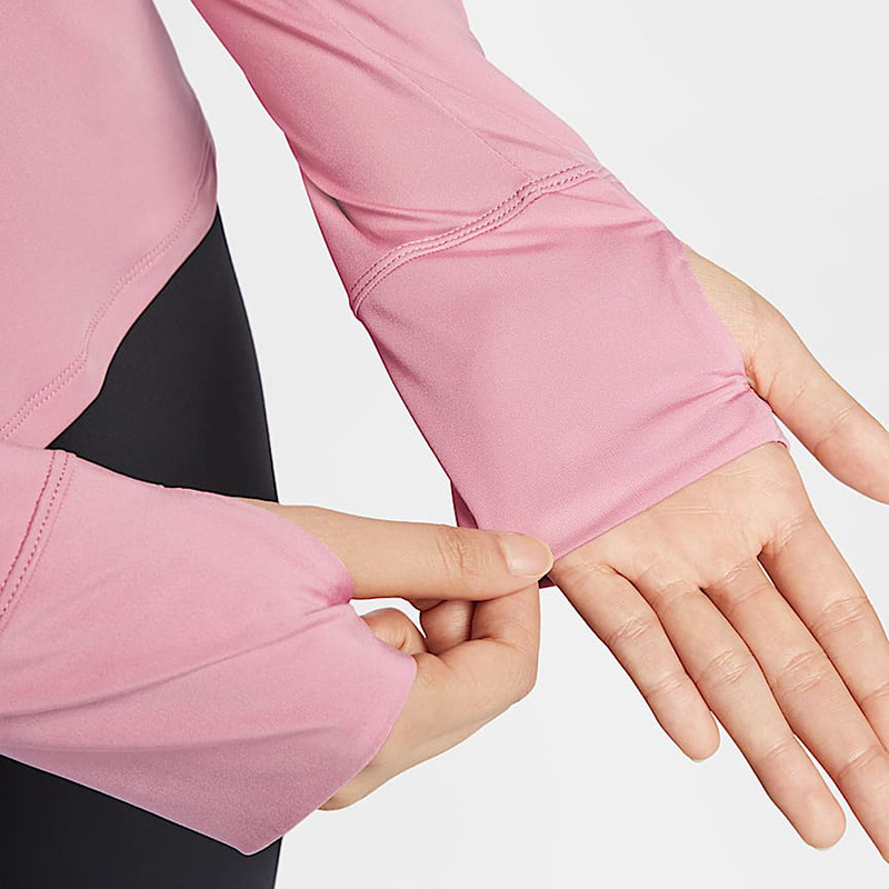 NIKE耐克DRI-FIT女子圆领速干长袖上衣休闲训练运动T恤FN2802-699 - 图2