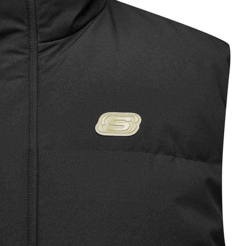 Skechers斯凯奇2024冬男保暖舒适耐穿梭织羽绒背心L424M199/0018 - 图3