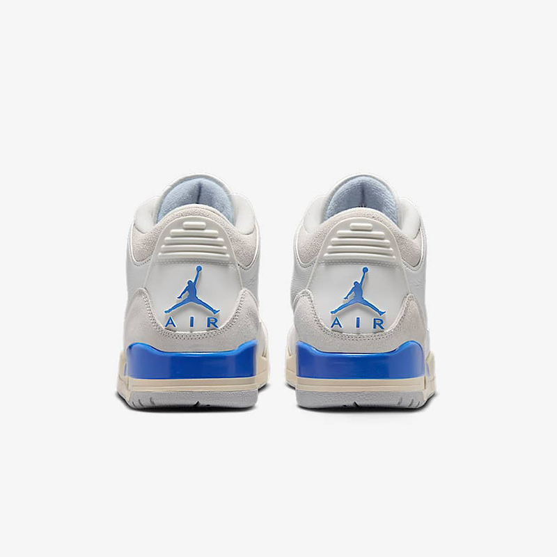 NIKE耐克男鞋25夏Air Jordan 3 AJ3白蓝耐磨复古篮球鞋CT8532-101 - 图2