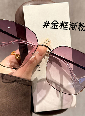 初明多边形框偏光墨镜女高级感