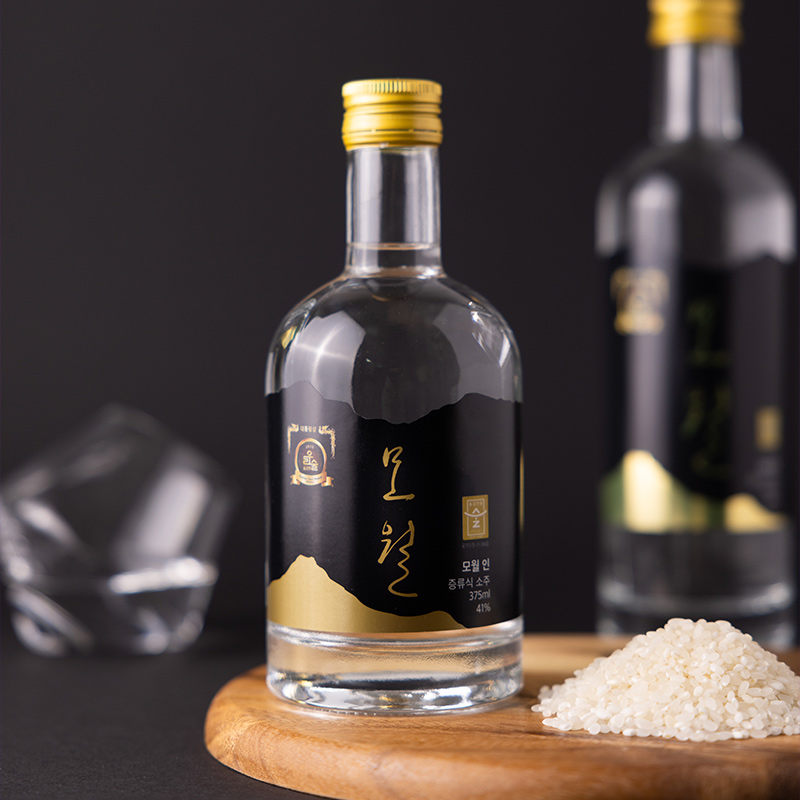 韩国进口KFOOD母月烧酒蒸馏酒礼盒装清酒酒水韩式白酒利口酒瓶装