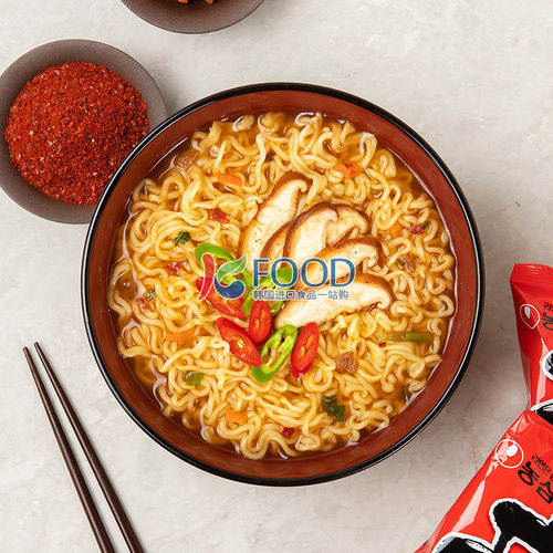 韩国进口农心辛拉面原装速食方便面泡面香菇牛肉袋装面食韩式正宗 - 图3