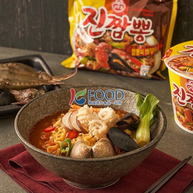 Seafood ramen cream tumbler Korean fast food