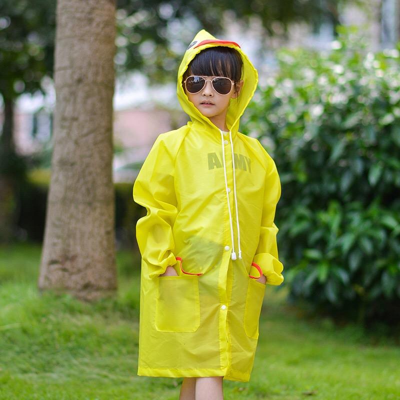 儿童雨衣大帽檐男童女童幼儿园小学生防水雨衣宝宝防护加大厚雨披 - 图1