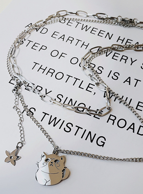 钛钢女可爱甜酷夏潮简约项链